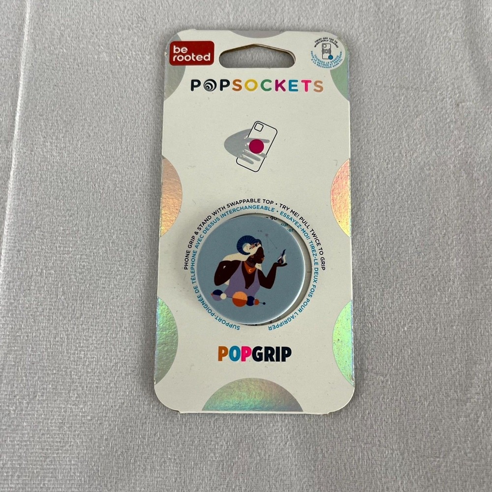 PopSockets x Be Rooted PopGrip Phone Grip Stand Celestial Black Woman Art NEW
